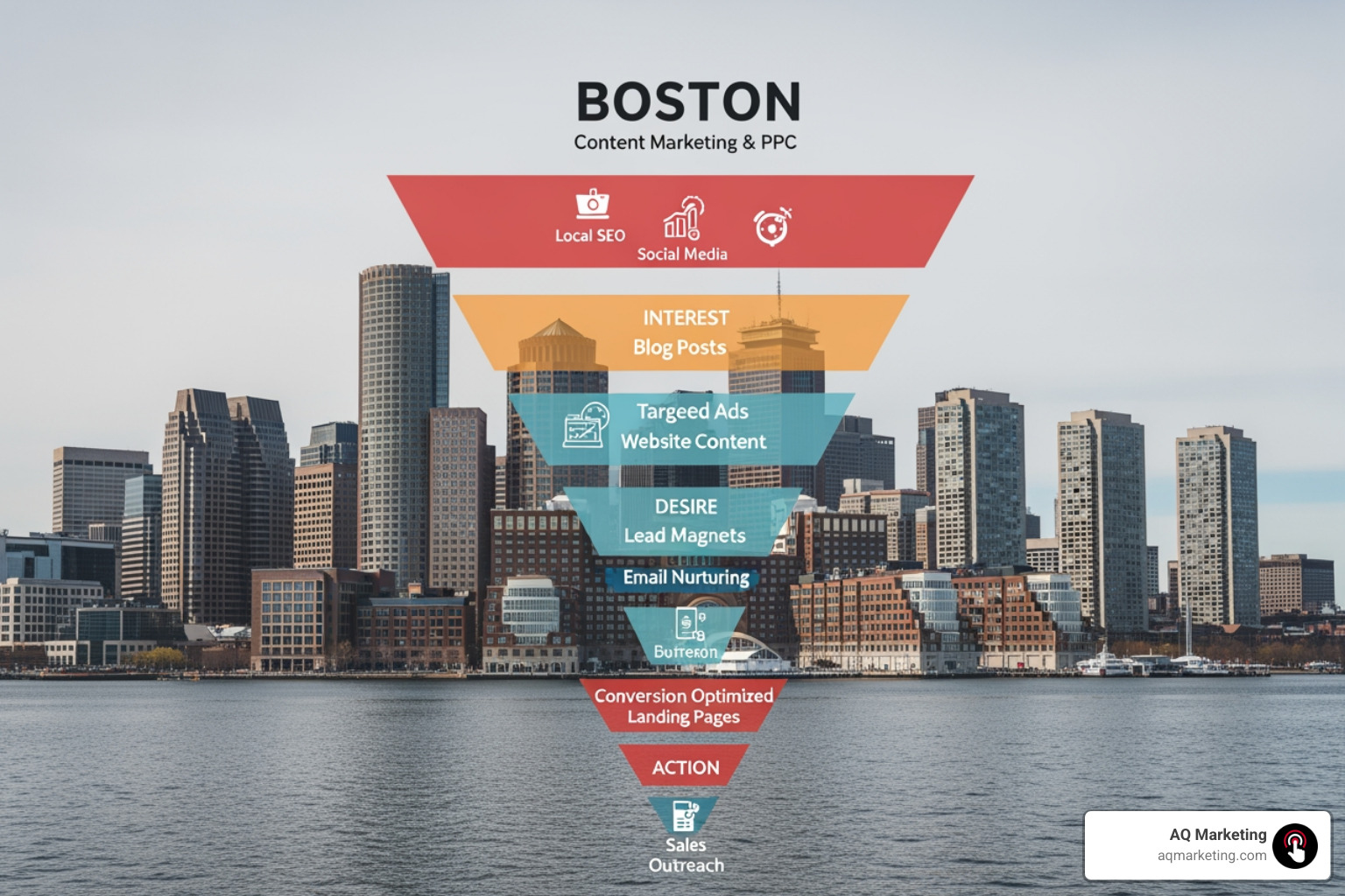 Funnel map for local content and PPC campaigns Funnel map for local content and PPC campaigns