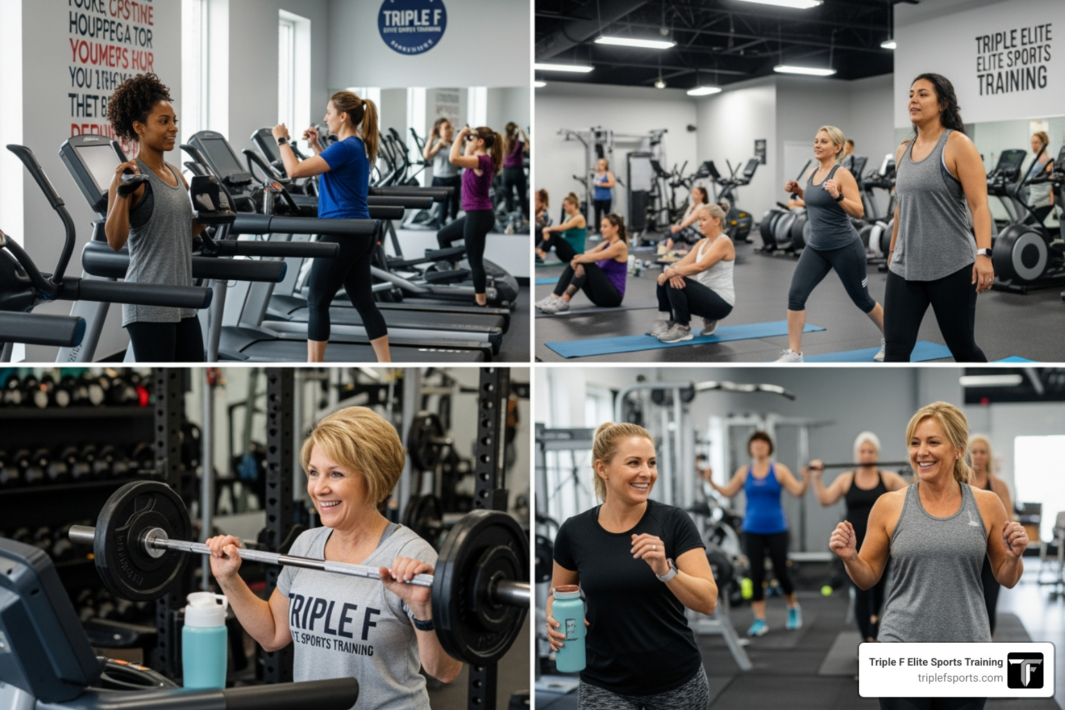 A specialized training session focusing on form and female-specific strength goals A specialized training session focusing on form and female-specific strength goals
