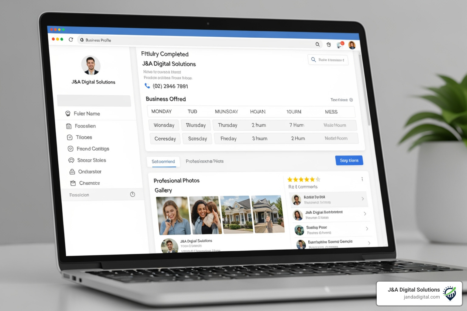 A 100% complete Google Business Profile showing all fields filled