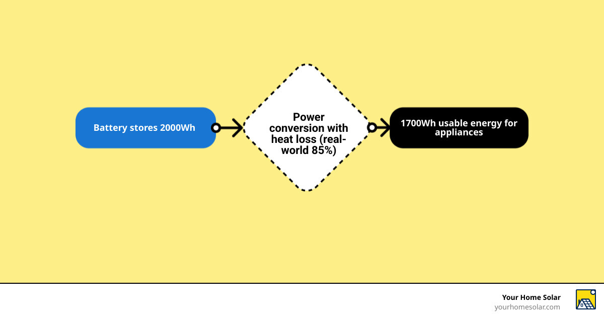 Infographic of watt-hours vs watts and runtime math for emergency backup infographic Infographic of watt-hours vs watts and runtime math for emergency backup infographic