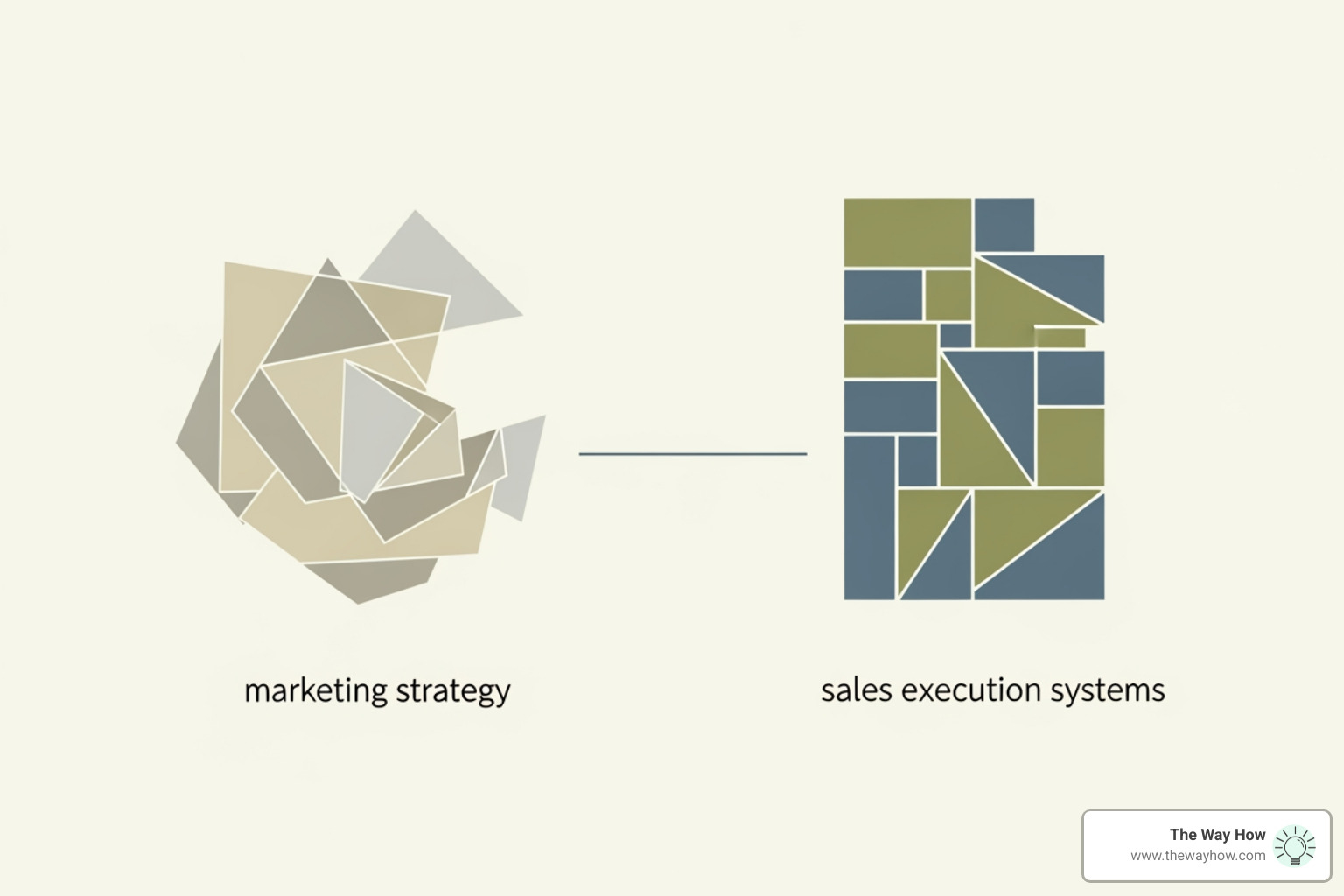 Conceptual representation of the bridge between marketing strategy and sales execution systems Conceptual representation of the bridge between marketing strategy and sales execution systems