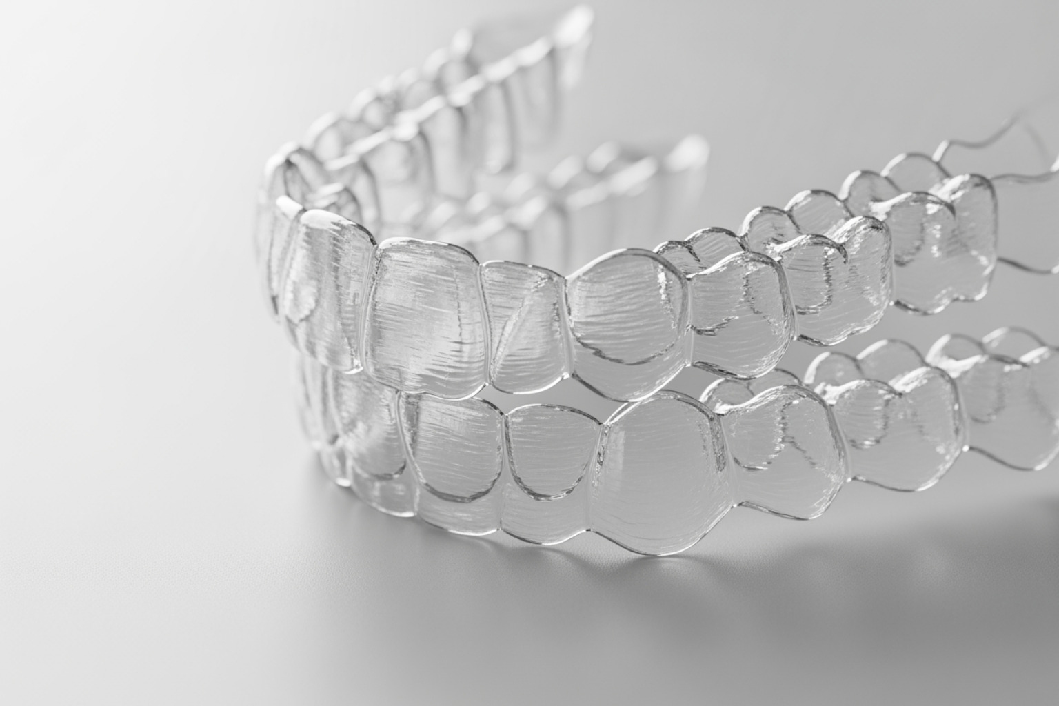 Clear aligners.