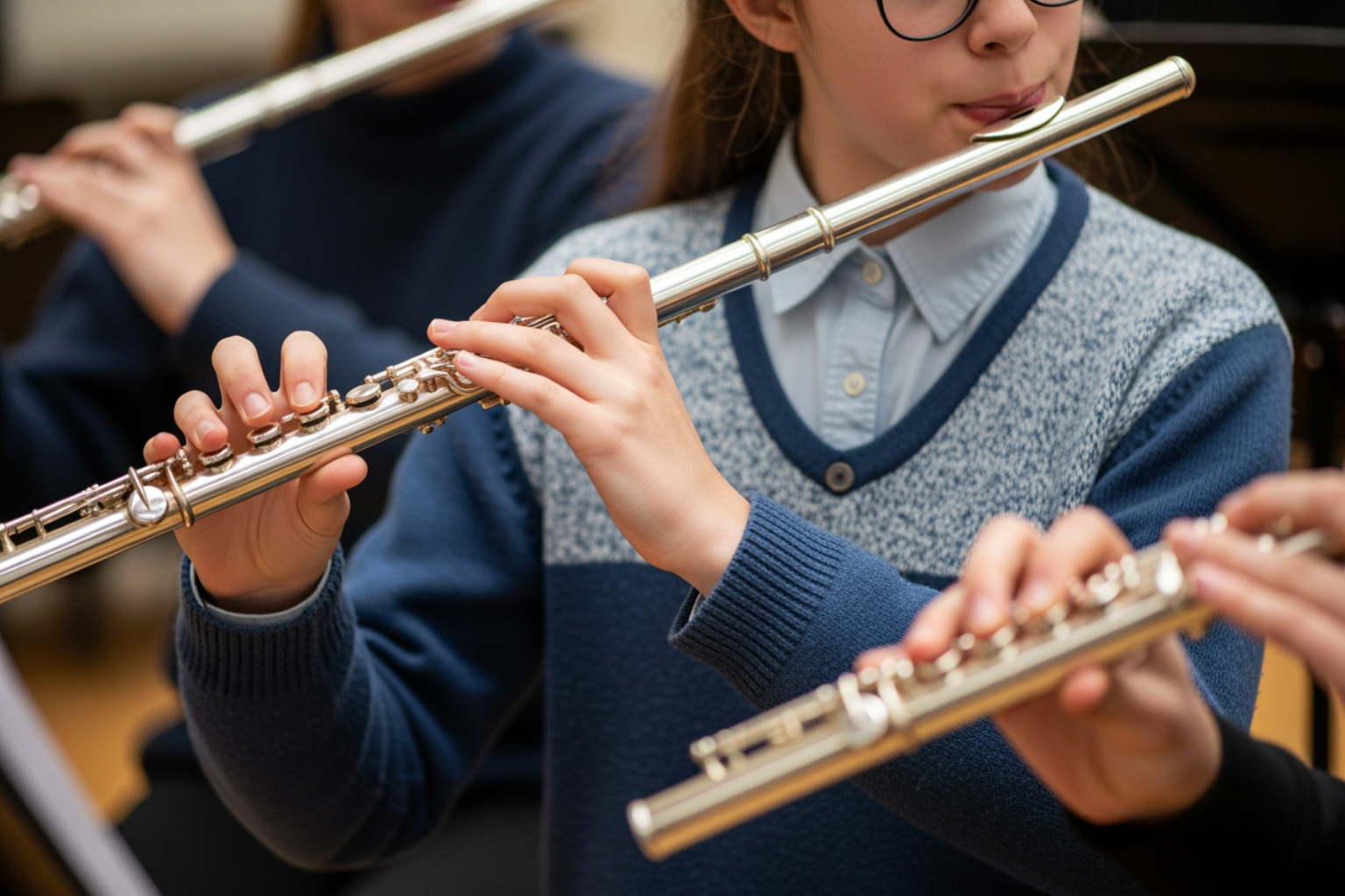 teen playing instrument teen playing instrument