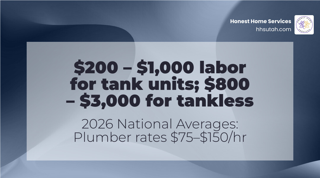 2026 water heater installation cost breakdown infographic: labor vs materials by unit type infographic 2026 water heater installation cost breakdown infographic: labor vs materials by unit type infographic