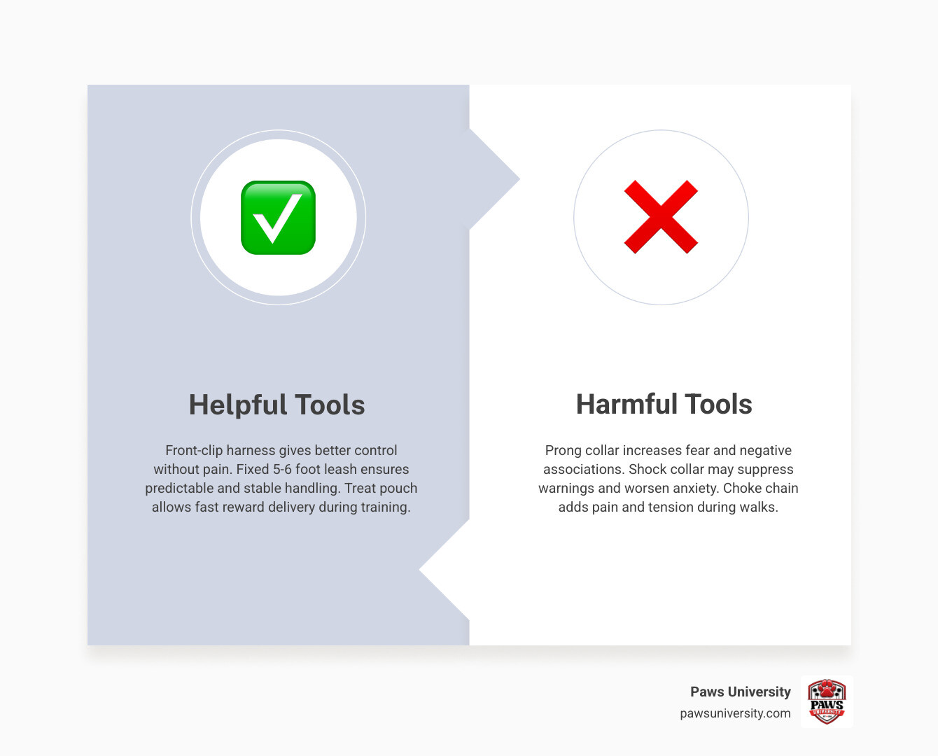 helpful vs harmful reactive dog tools infographic infographic helpful vs harmful reactive dog tools infographic infographic