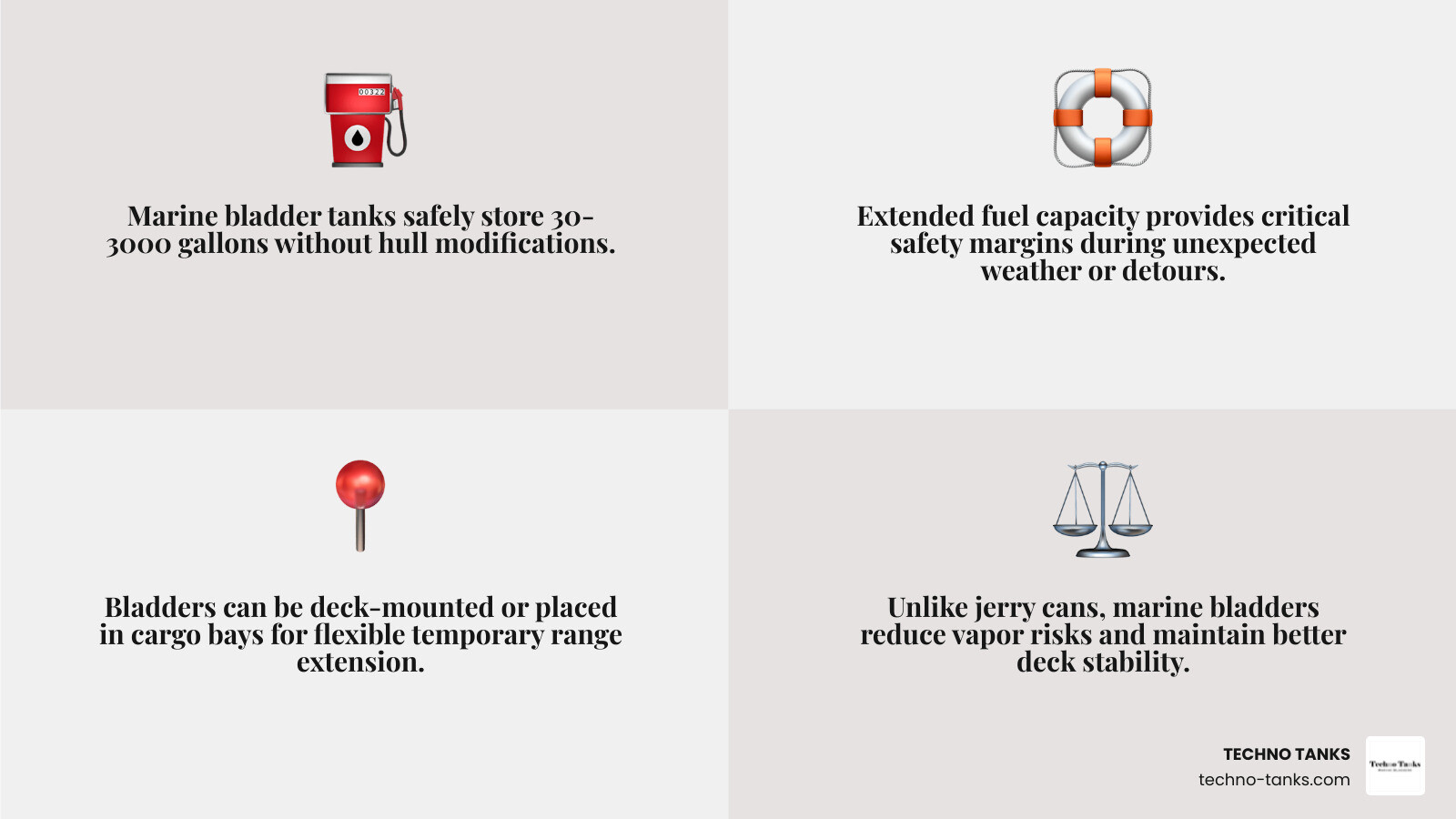 Long range fuel options for boats, support vehicles, and remote marine operations comparison infographic Long range fuel options for boats, support vehicles, and remote marine operations comparison infographic