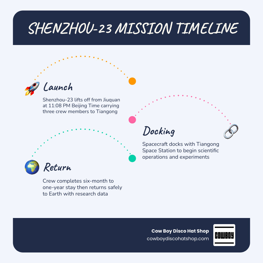 Shenzhou-23 mission timeline crew roles and Lai Ka-ying payload specialist overview infographic infographic