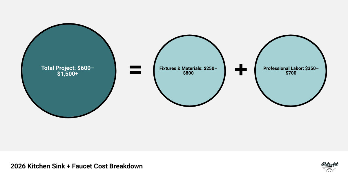 2026 kitchen sink and faucet replacement cost breakdown infographic infographic 2026 kitchen sink and faucet replacement cost breakdown infographic infographic