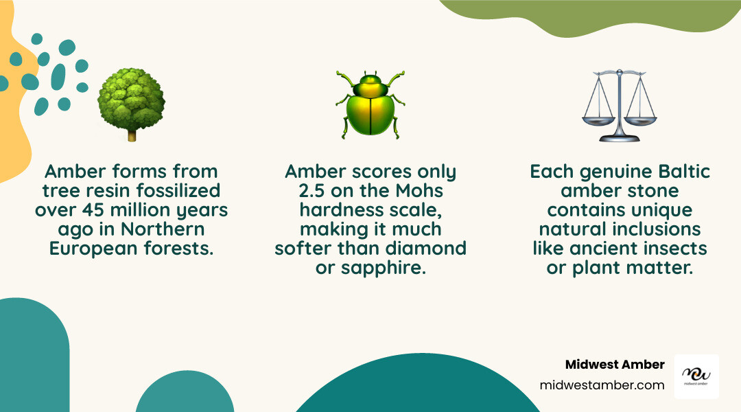 Infographic comparing amber engagement rings vs diamond rings: material, hardness, price, and uniqueness infographic