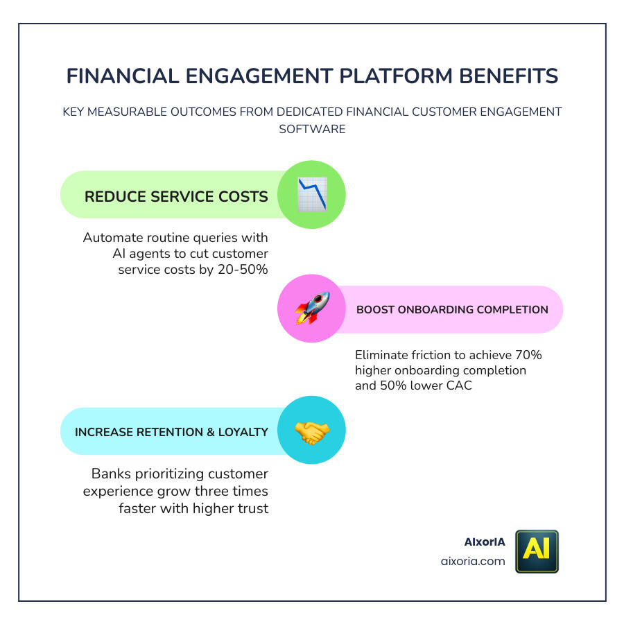 financial advisor productivity and customer loyalty metrics showing positive ROI trends infographic