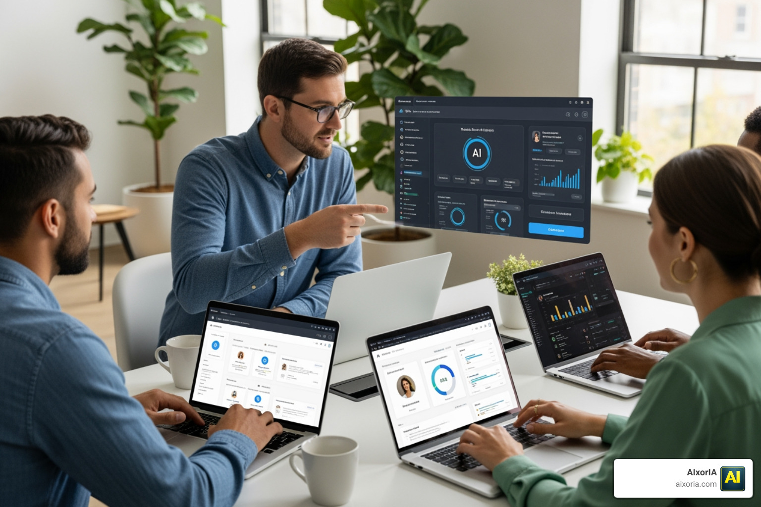 Small B2B lead generation software companies sales team AI tools