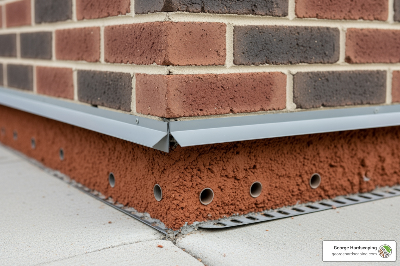 flashing and weep hole installation