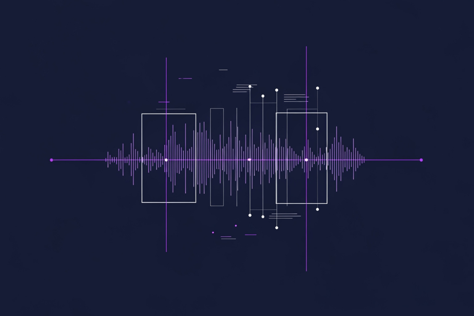 abstract visualization of signal vs noise and data patterns