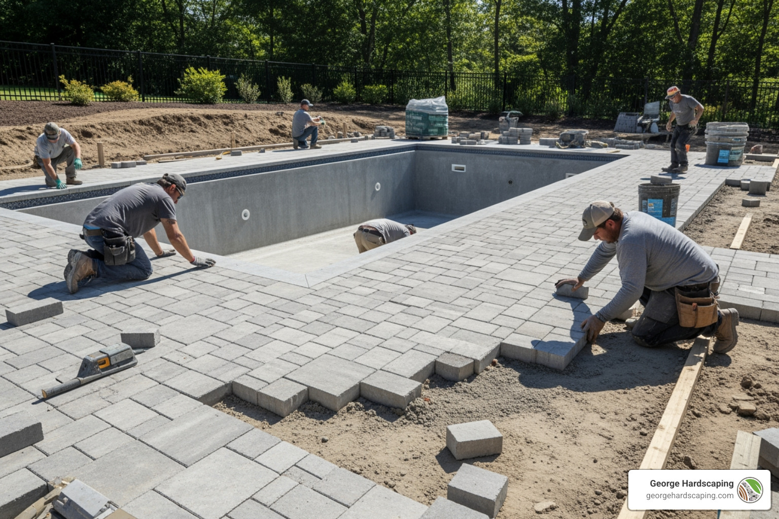 Professional pool deck installation in Gloucester, MA Professional pool deck installation in Gloucester, MA