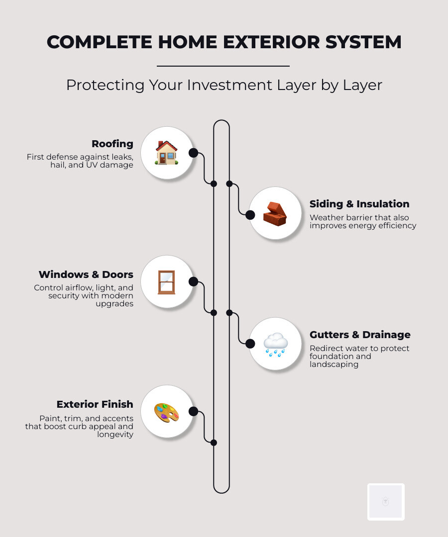Infographic: Components of a Complete Home Exterior System infographic