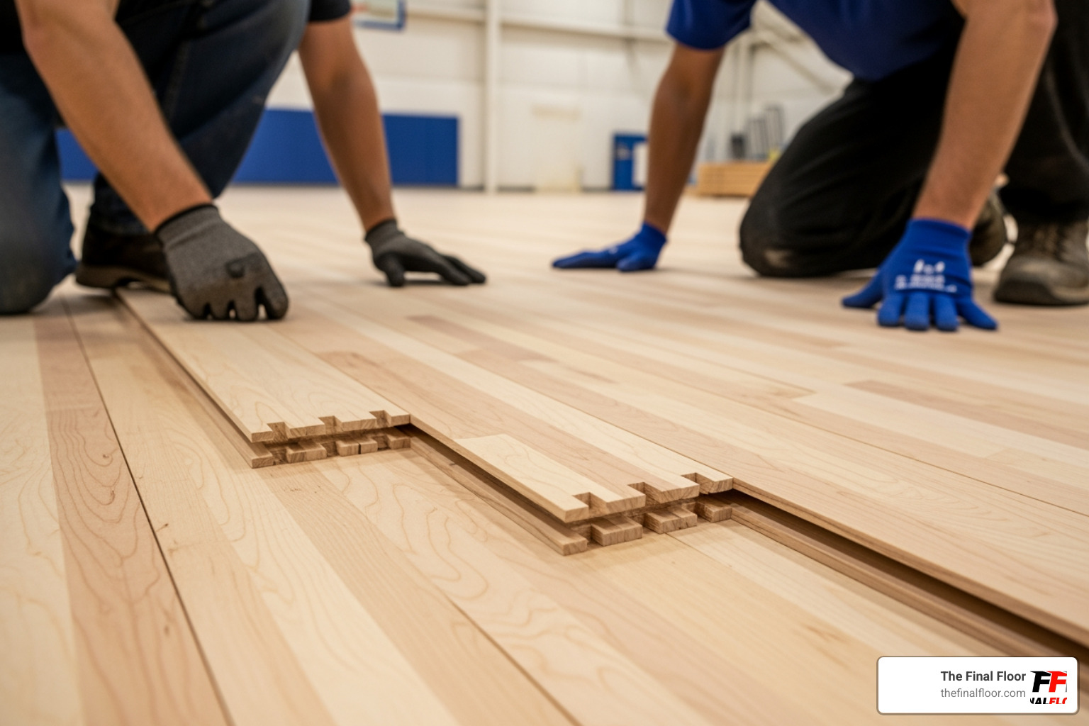 feathering technique on a commercial sports floor feathering technique on a commercial sports floor