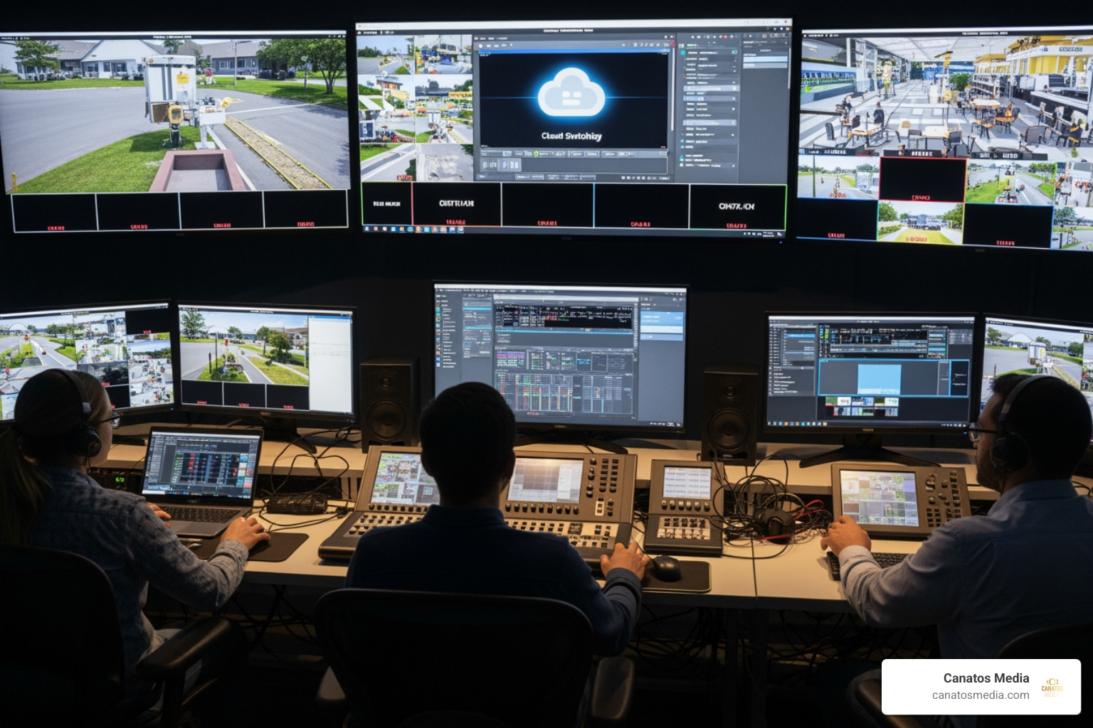 remote production setup and cloud switching