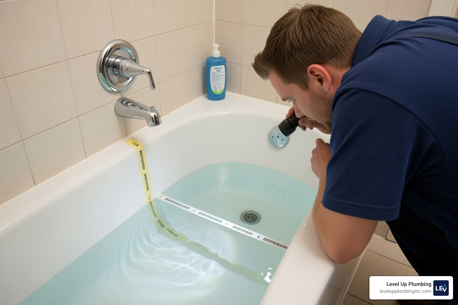 diagnosing a tub leak