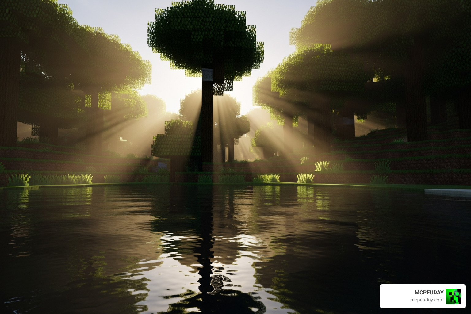 realistic Minecraft shader lighting showing how advanced post-processing transforms game worlds realistic Minecraft shader lighting showing how advanced post-processing transforms game worlds