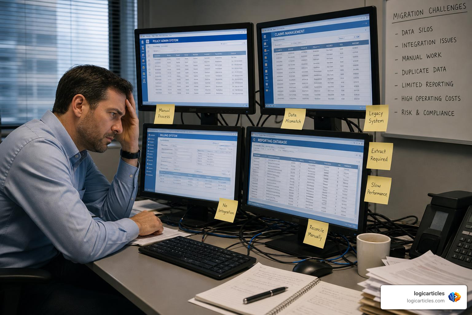legacy system migration and operational bottlenecks