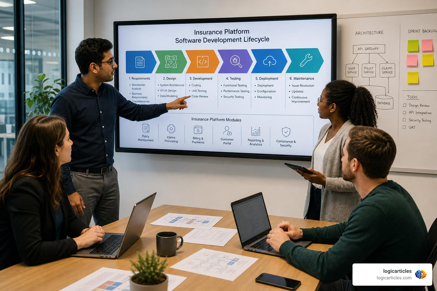 software development lifecycle for insurance platforms