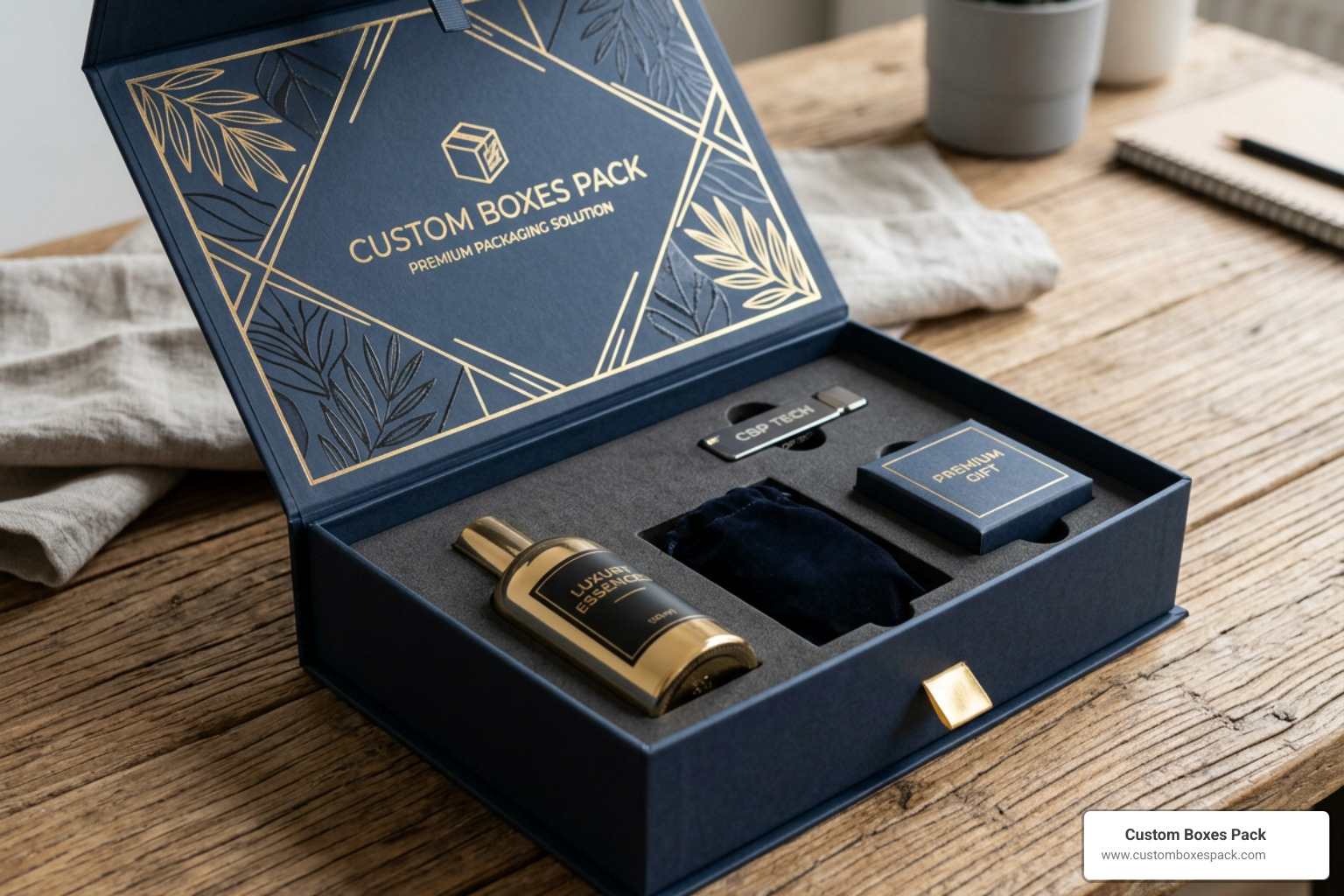 Customized magnetic box finishes including foil stamping, spot UV, and custom foam inserts Customized magnetic box finishes including foil stamping, spot UV, and custom foam inserts