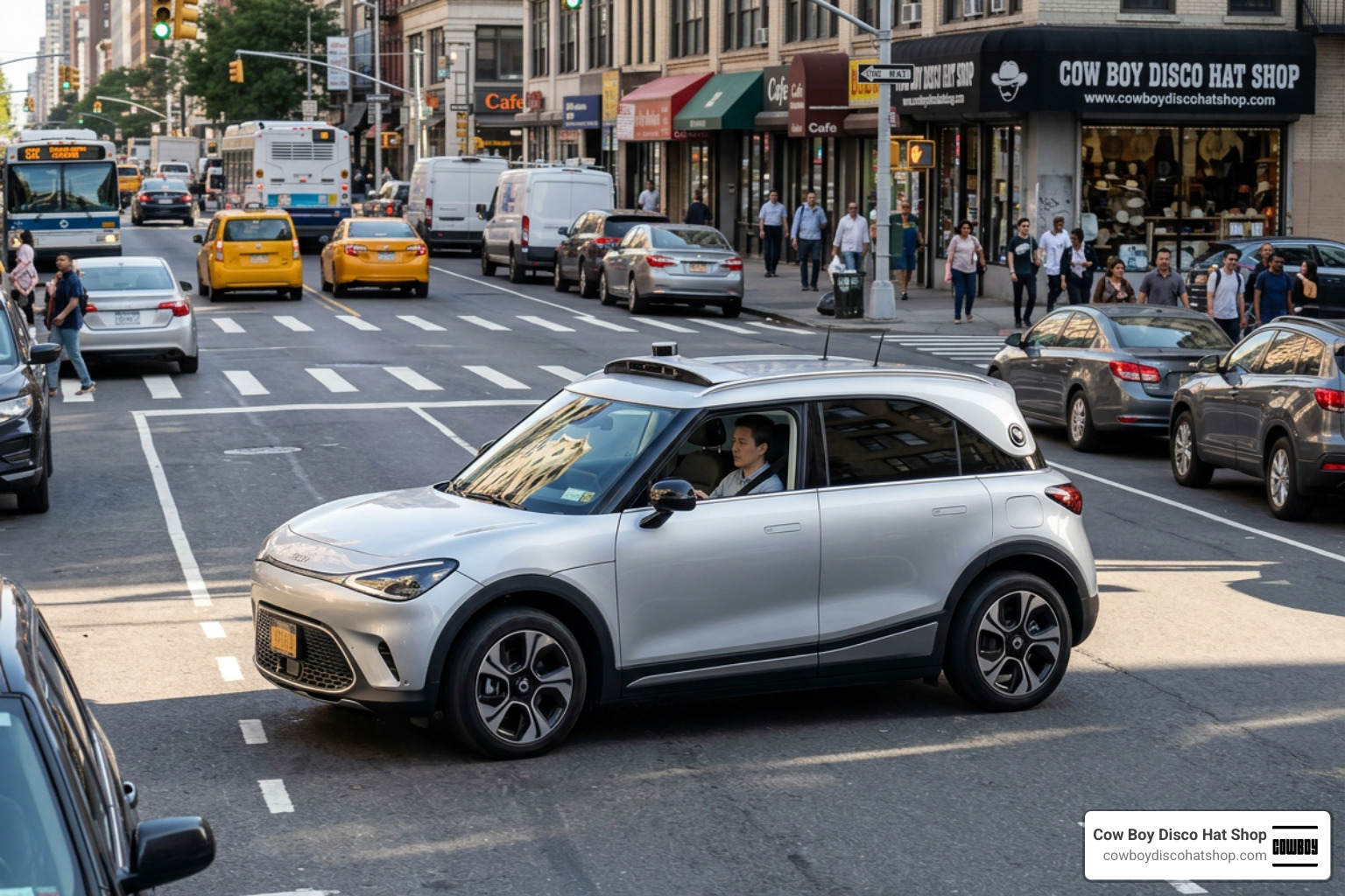 Smart #5 EHD undergoing a zero-takeover urban test drive Smart #5 EHD undergoing a zero-takeover urban test drive