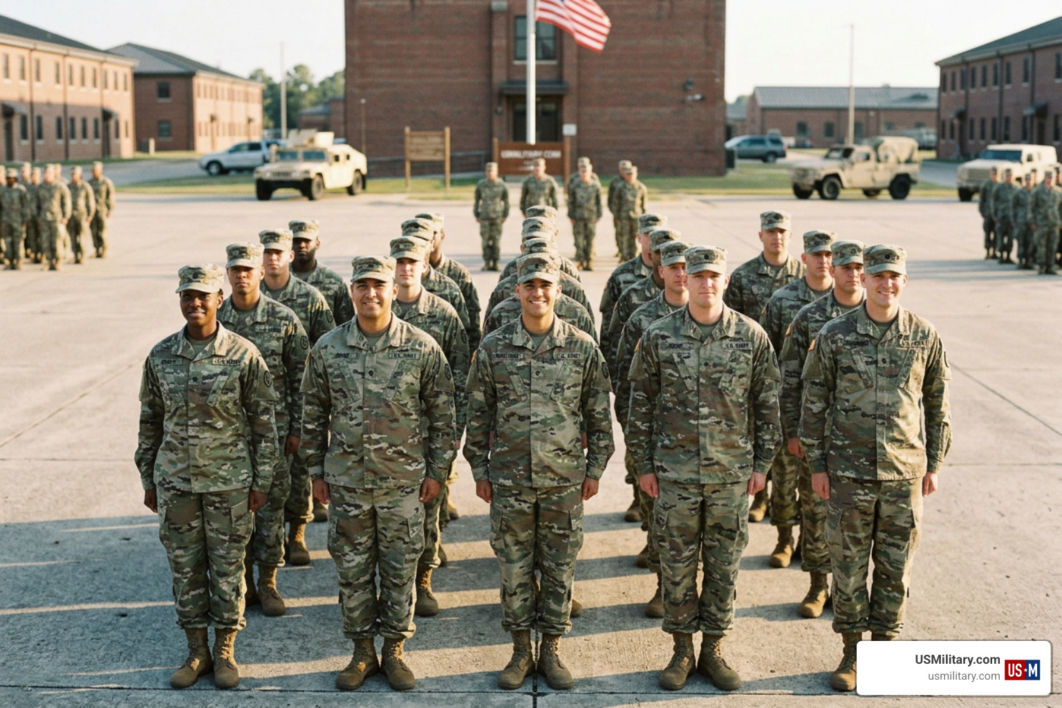 proud US Army soldiers standing in formation proud US Army soldiers standing in formation
