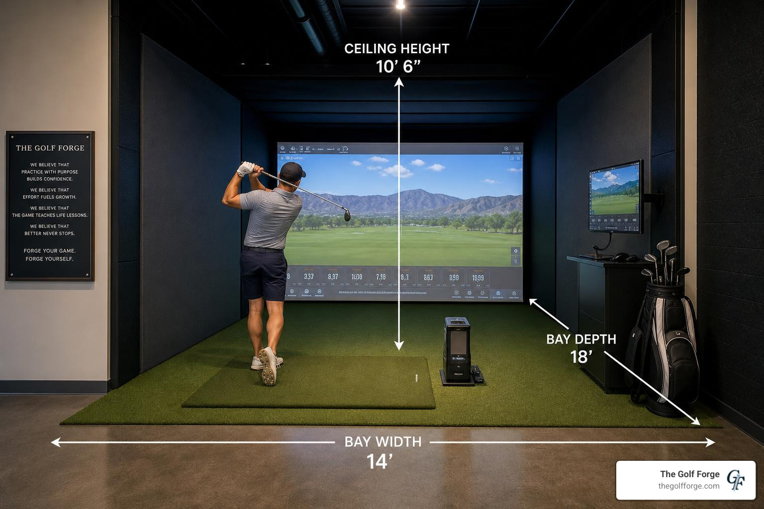 Optimal commercial simulator bay dimensions layout Optimal commercial simulator bay dimensions layout