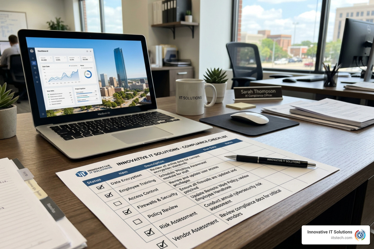Compliance checklist for Oklahoma business data security