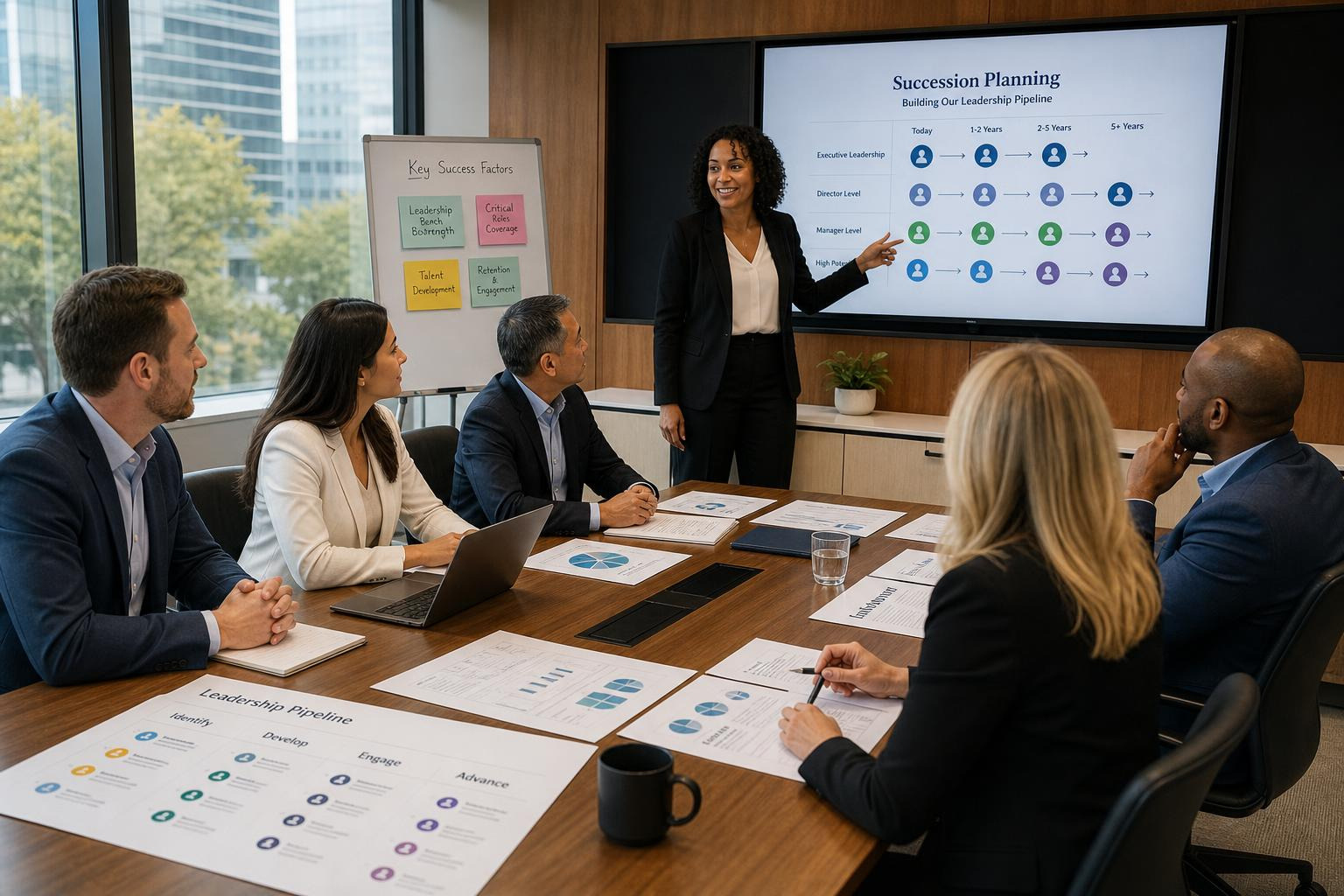 Corporate Succession Planning Session Focusing On Leadership Pipeline Development Corporate Succession Planning Session Focusing On Leadership Pipeline Development