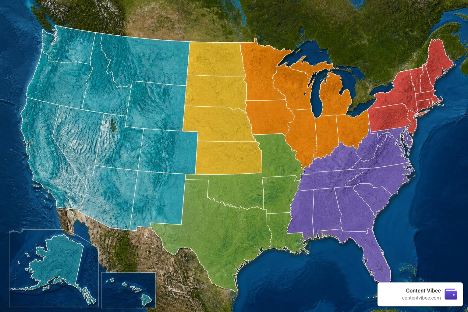 US map highlighting state insurance rules and regulations