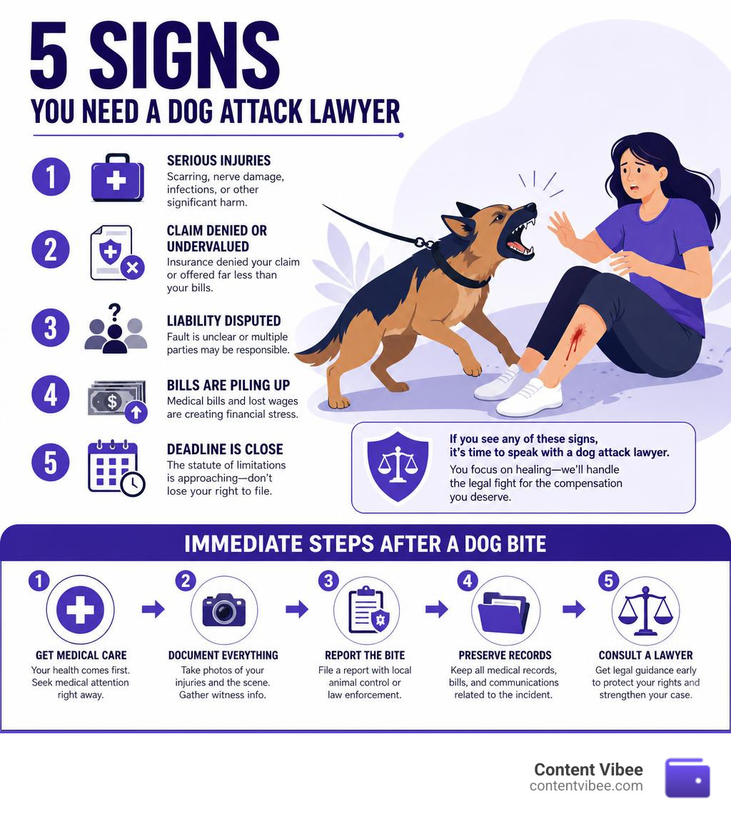 5 Signs You Need a Dog Attack Lawyer