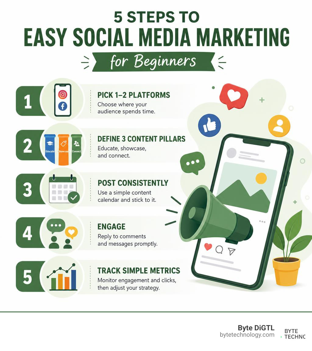Easy Social Media Marketing: 5 Simple Steps for Beginners