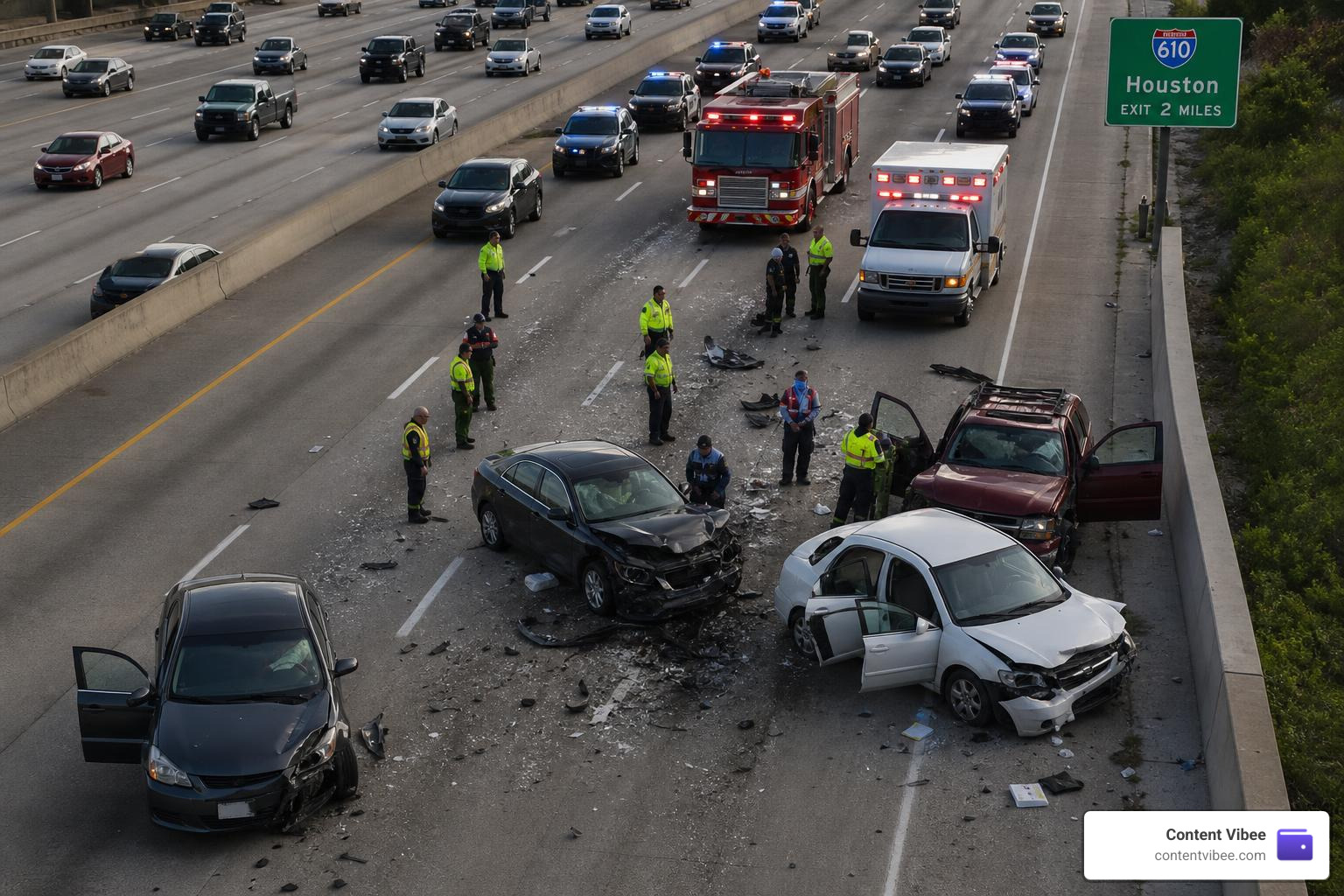 Harris County car crash statistics graphic