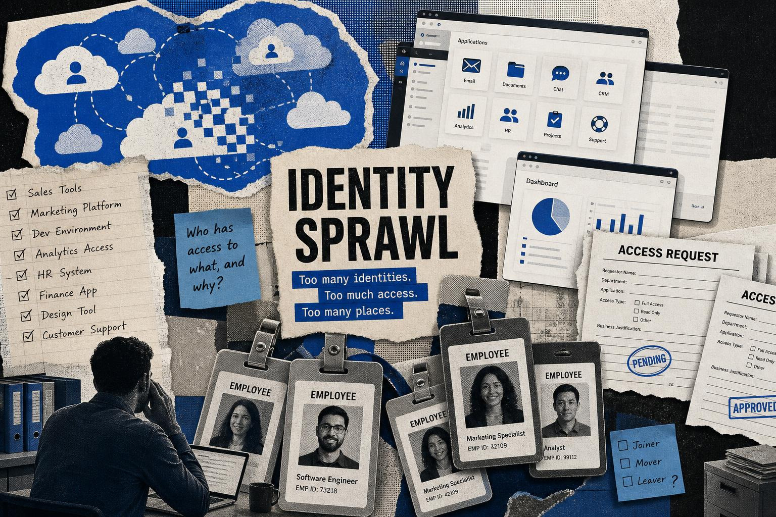 identity sprawl collage illustration identity sprawl collage illustration