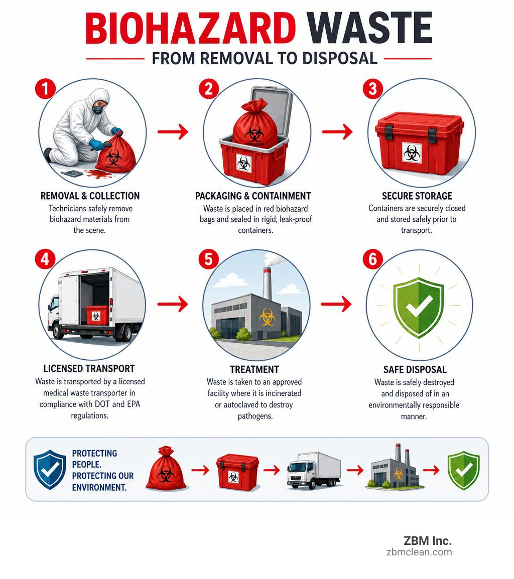 biohazard waste from removal to disposal infographic biohazard waste from removal to disposal infographic