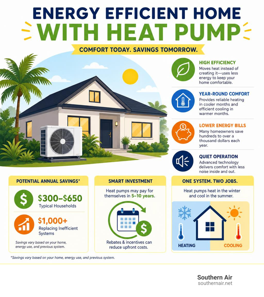energy efficient home with heat pump savings infographic infographic energy efficient home with heat pump savings infographic infographic