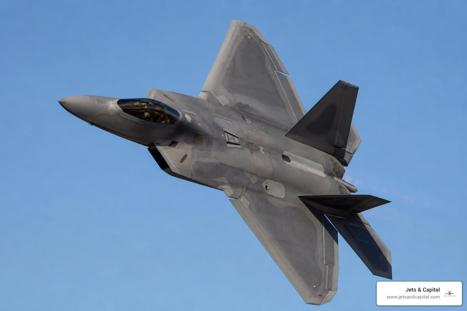 F-22 Raptor in high-altitude turn F-22 Raptor in high-altitude turn