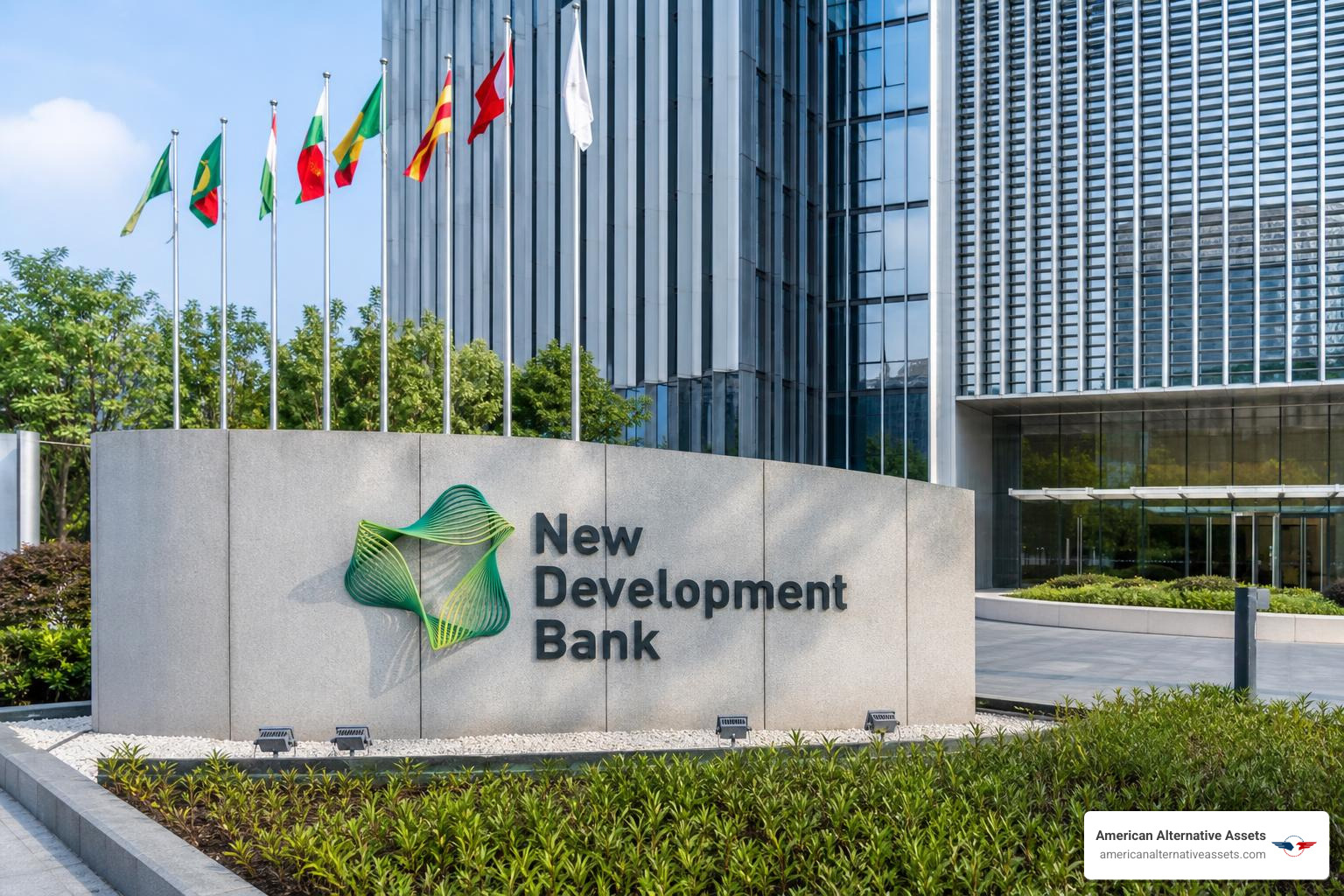 The New Development Bank headquarters building in Shanghai