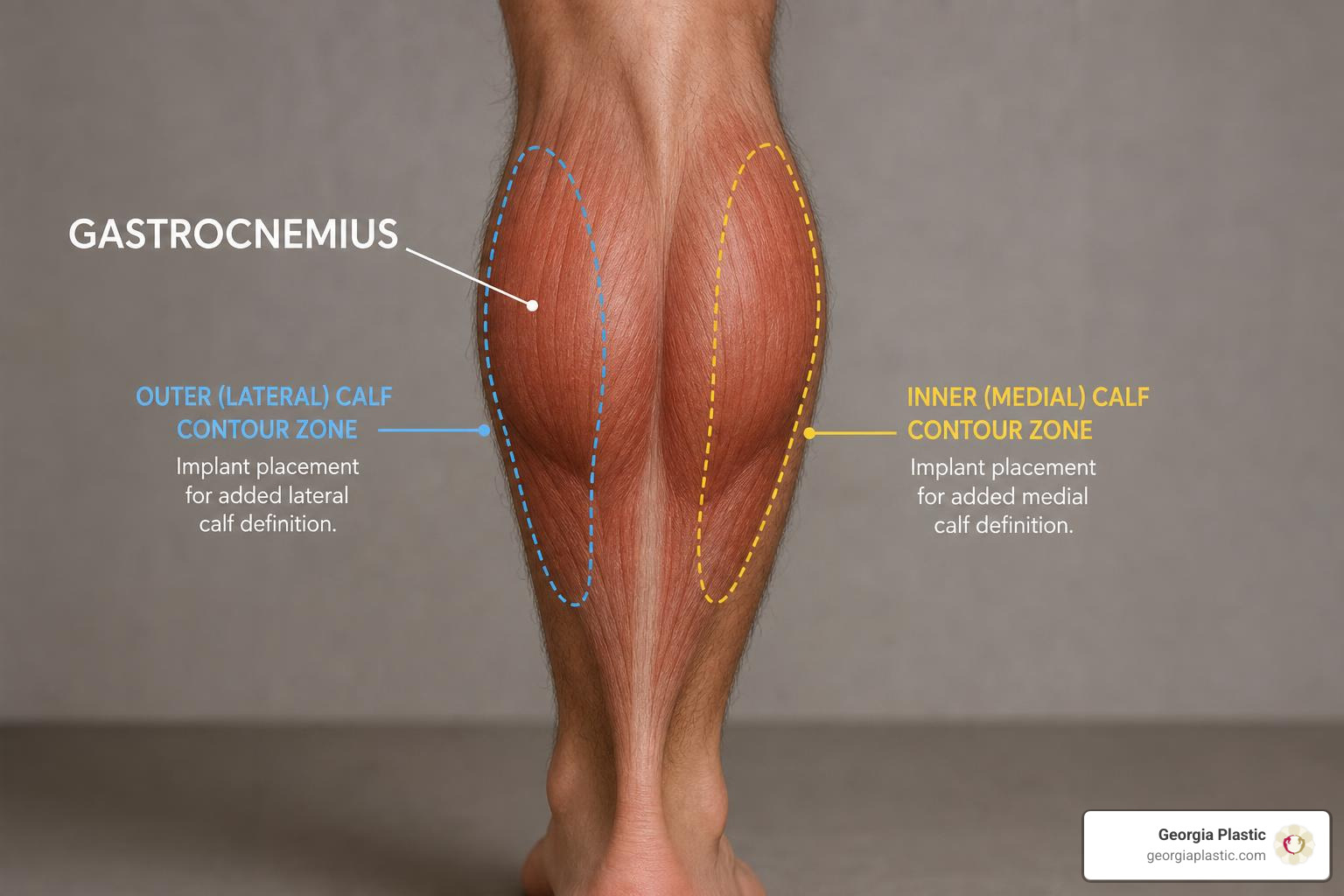 calf anatomy and implant contour zones calf anatomy and implant contour zones