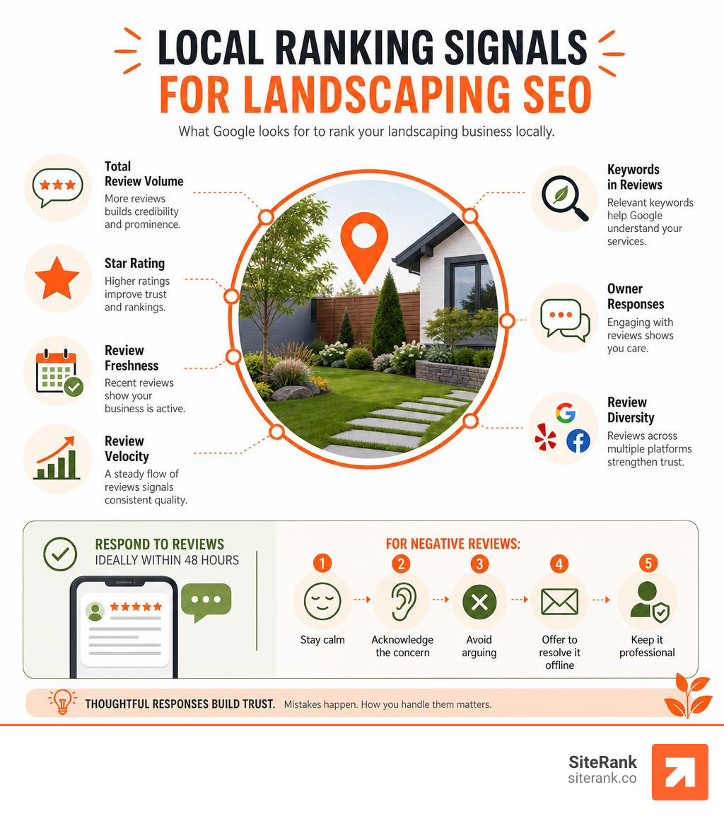 local ranking signals for landscaping SEO infographic local ranking signals for landscaping SEO infographic