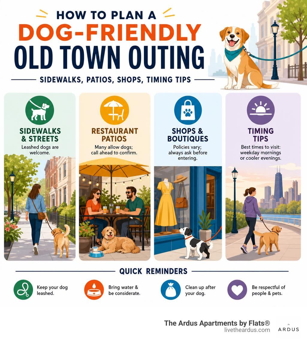 Infographic: How to plan a dog-friendly Old Town outing — sidewalks, patios, shops, timing tips infographic Infographic: How to plan a dog-friendly Old Town outing — sidewalks, patios, shops, timing tips infographic