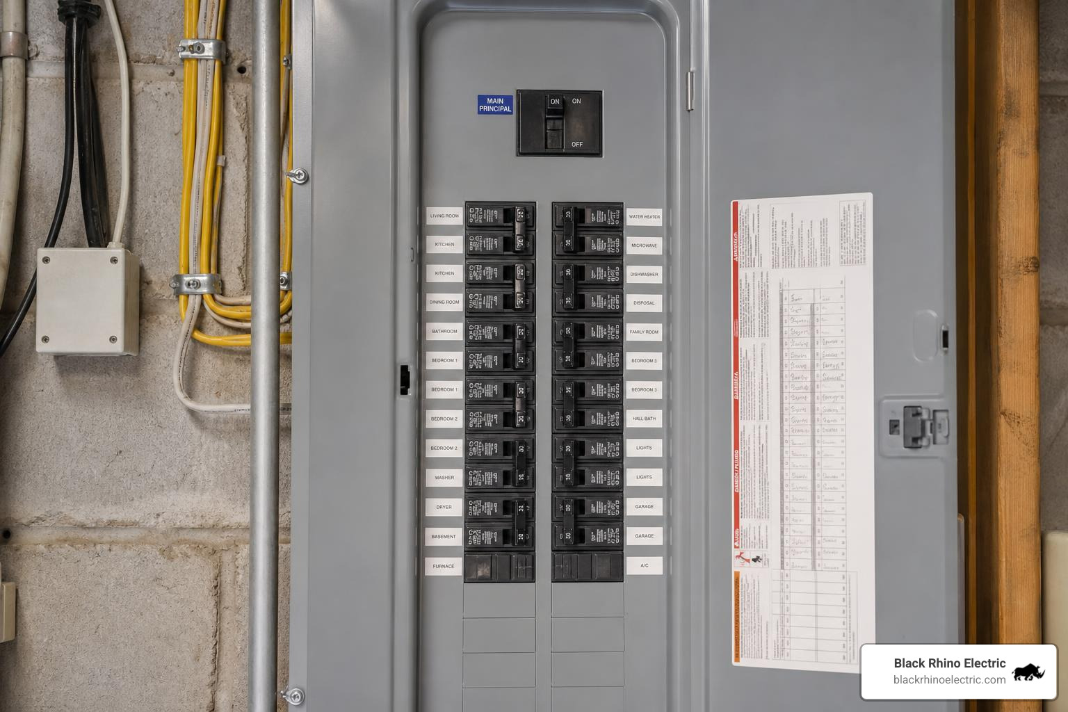 circuit breaker panel installation