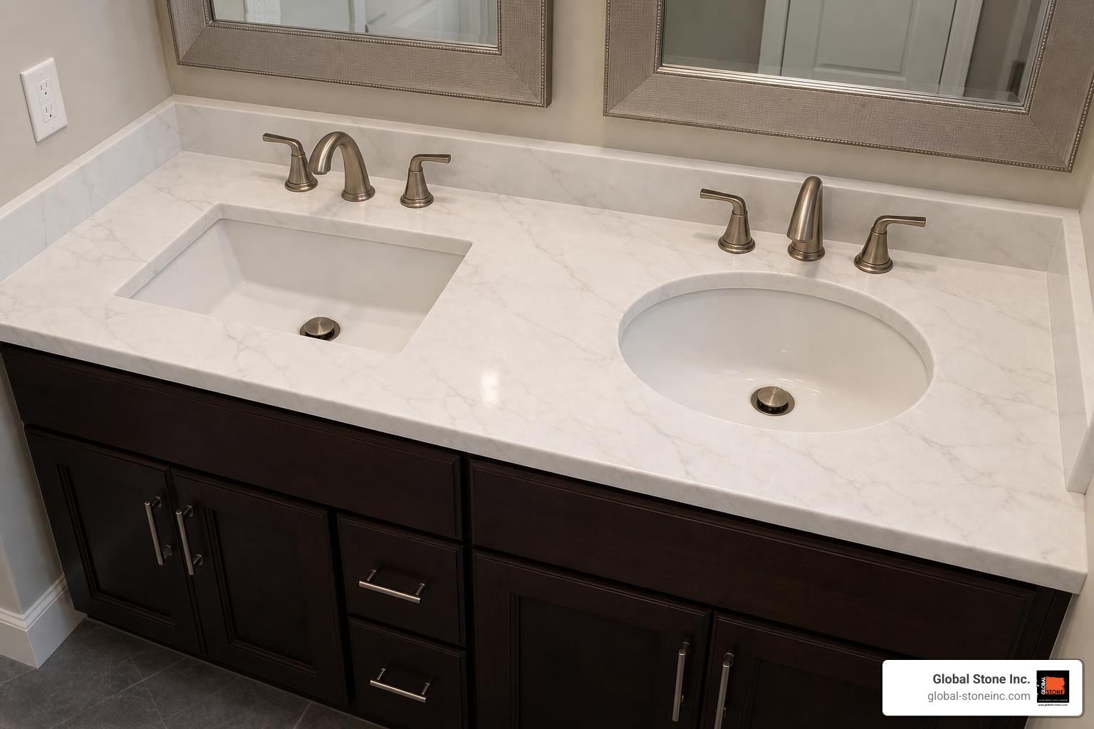 Undermount rectangular sink and oval sink options for a 37 x 22 vanity top Undermount rectangular sink and oval sink options for a 37 x 22 vanity top