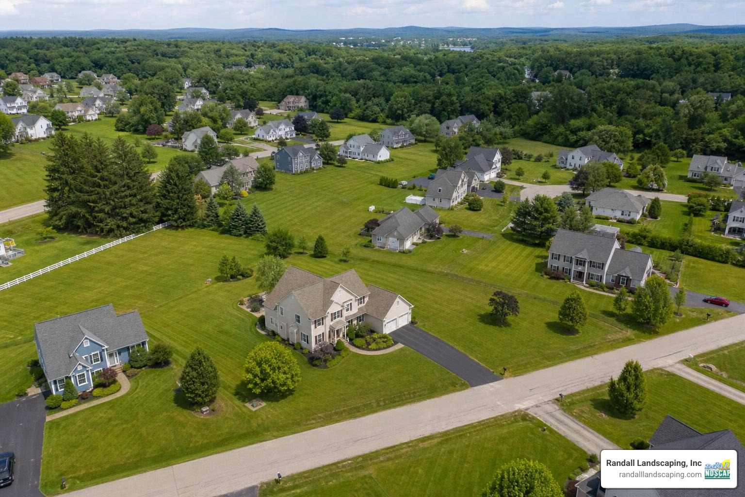 regional lawn mowing price map for Merrimack Valley and Southern New Hampshire