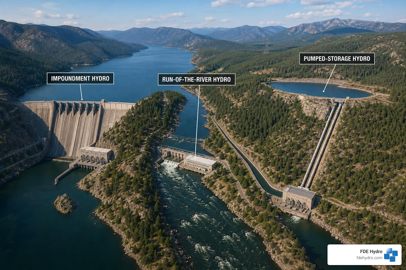 An overview of the main types of hydropower facilities An overview of the main types of hydropower facilities