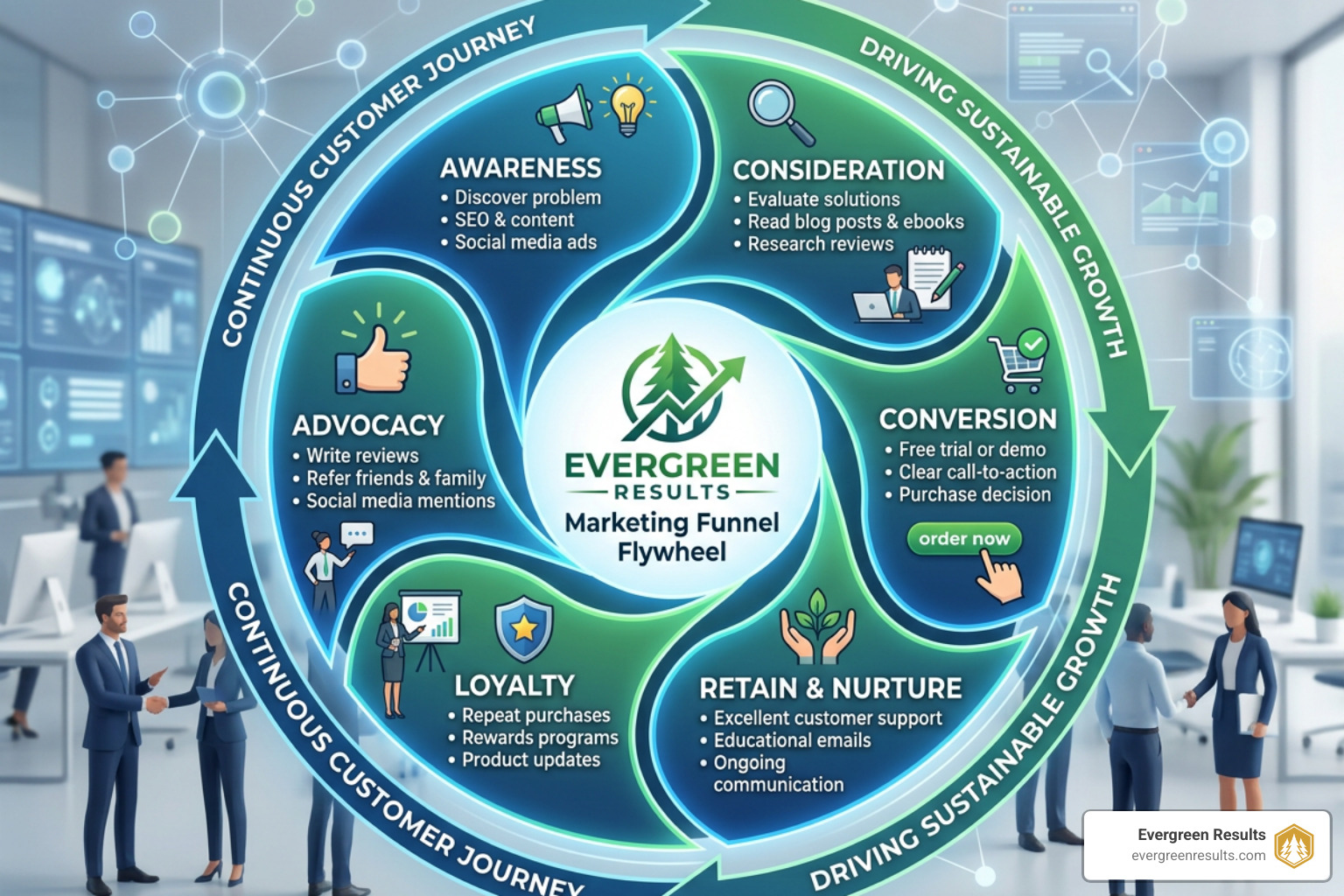 full funnel marketing flywheel