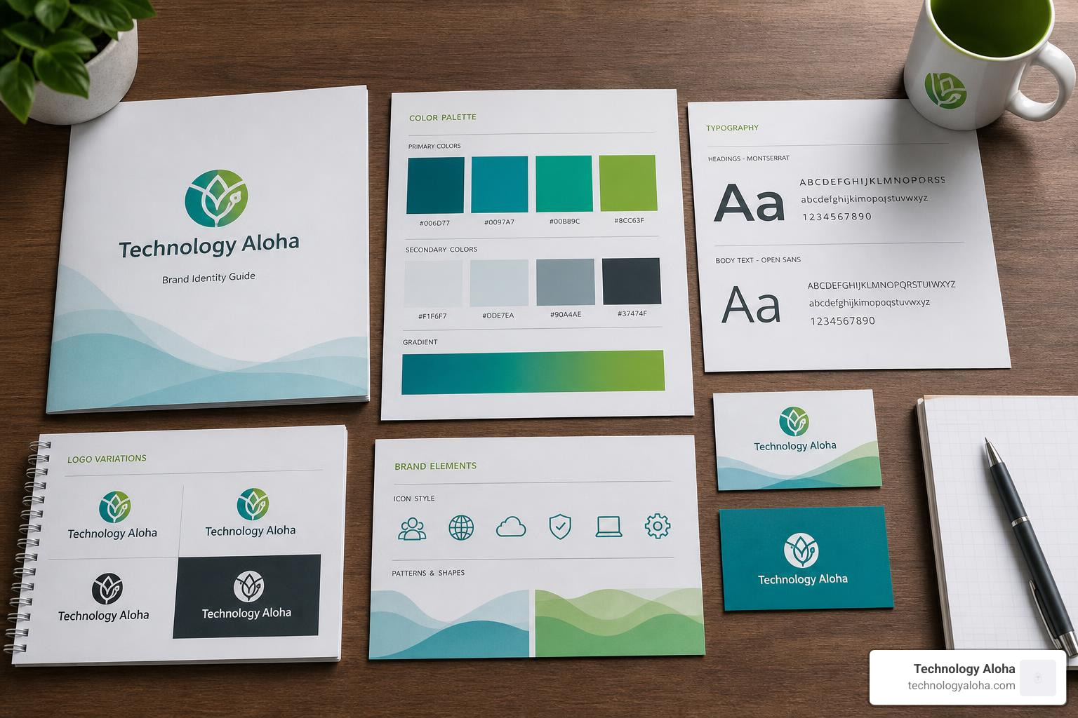 cohesive brand identity design system with typography and color swatches cohesive brand identity design system with typography and color swatches