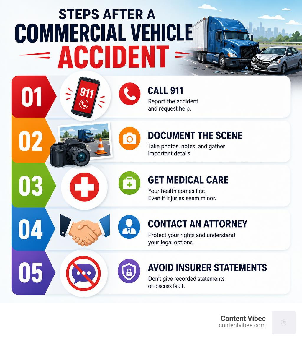A–Z Guide to Hiring a Commercial Vehicle Accident Attorney